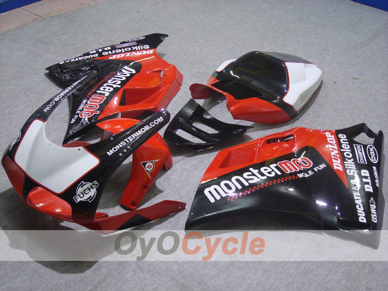 Kit carene a iniezione per Ducati 996 del 99-02 - Rosso, Nero - Monstermob #OYO87902224 Immagine principale del prodotto
