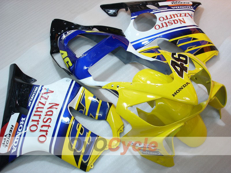 Kit carene a iniezione per CBR600F4i 01-03 - Giallo, Blu - MICHELIN, Nastro Azzurro #OYO87900164 Immagine principale del prodotto