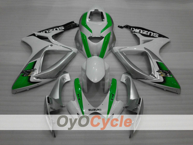 Carenatura a iniezione per GSX R750 anni 06-07 - Verde, Argento - Stile di fabbrica #OYO87901311 Immagine secondaria del prodotto