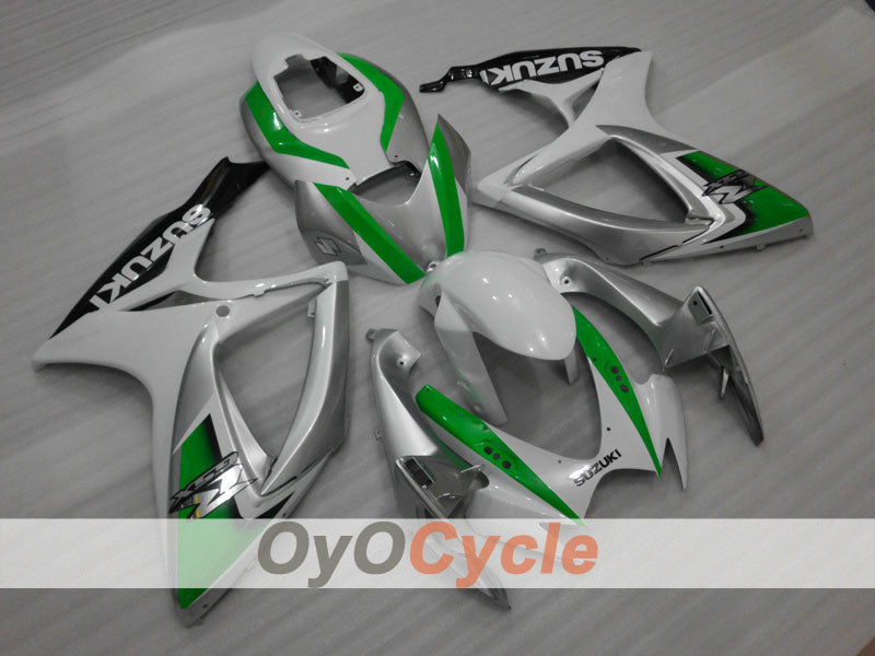 Carenatura a iniezione per GSX R750 anni 06-07 - Verde, Argento - Stile di fabbrica #OYO87901311 Immagine principale del prodotto