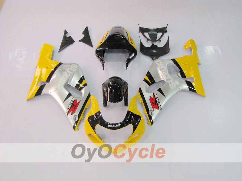 Kit carene a iniezione per GSX R600 01-03 - Giallo, Argento - Stile Fabbrica #OYO87901085 Immagine principale del prodotto