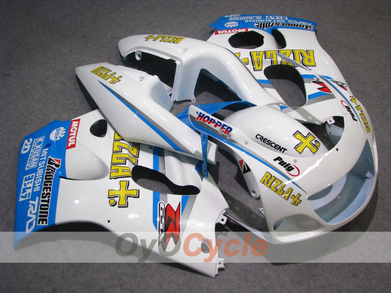Carena completa per Suzuki GSXR750 del 96-99 - Blu, Bianco - MOTUL, Rizla+ #OYO87903009 Immagine principale del prodotto