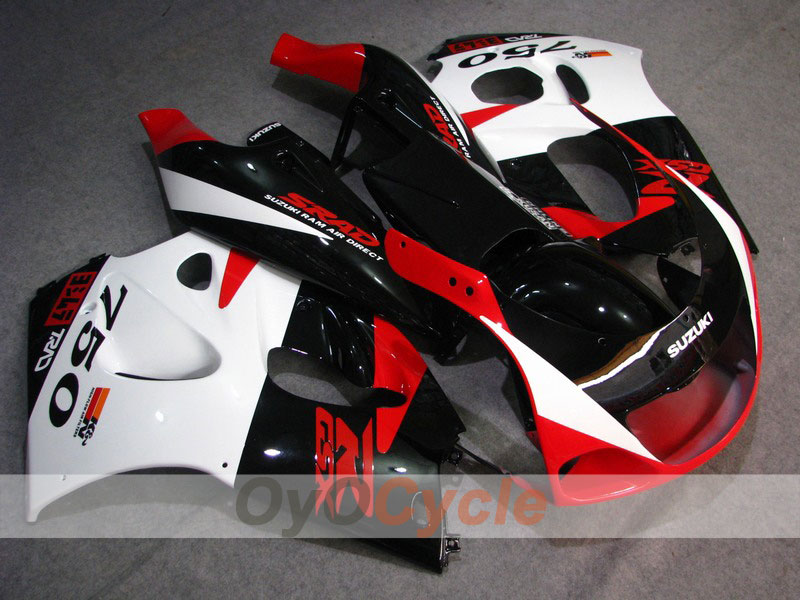 Kit carene per Suzuki GSXR750 anni 96-99 - Rosso, Nero - Stile originale #OYO87903012 Immagine principale del prodotto
