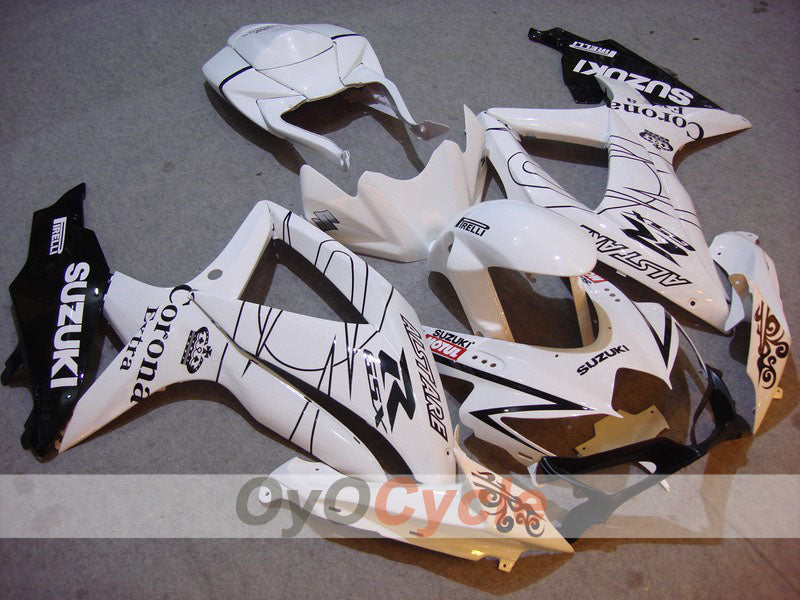 Kit carene a iniezione per GSX R750 08-10 - Bianco, Nero - Corona #OYO87901386 Immagine principale del prodotto