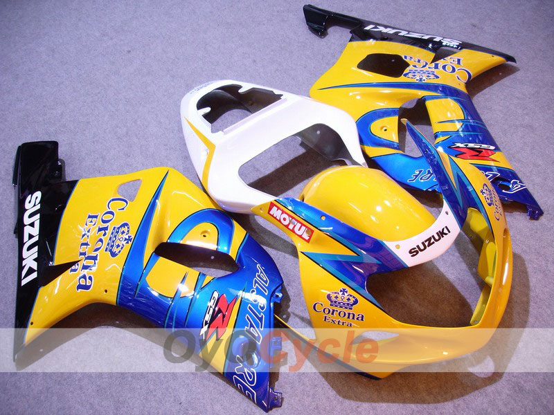 Kit carene a iniezione per GSX R1000 00-02 - Giallo, Blu - Corona #OYO87901708 Immagine principale del prodotto
