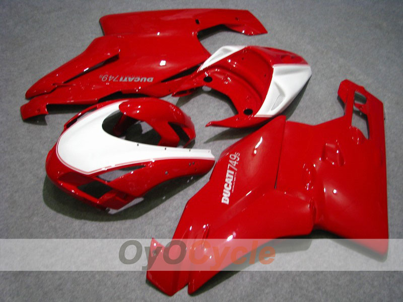 Kit carene a iniezione per Ducati 749 del 03-04 - Rosso, Bianco - Stile Factory #OYO87902125 Immagine principale del prodotto