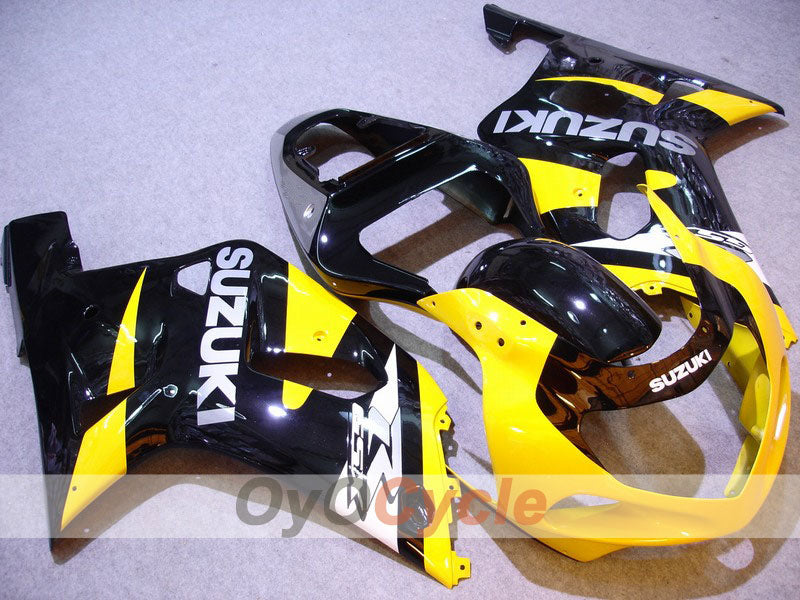 Kit carenatura a iniezione per GSX R600 01-03 - Giallo, Nero - Stile di fabbrica #OYO87901120 Immagine principale del prodotto