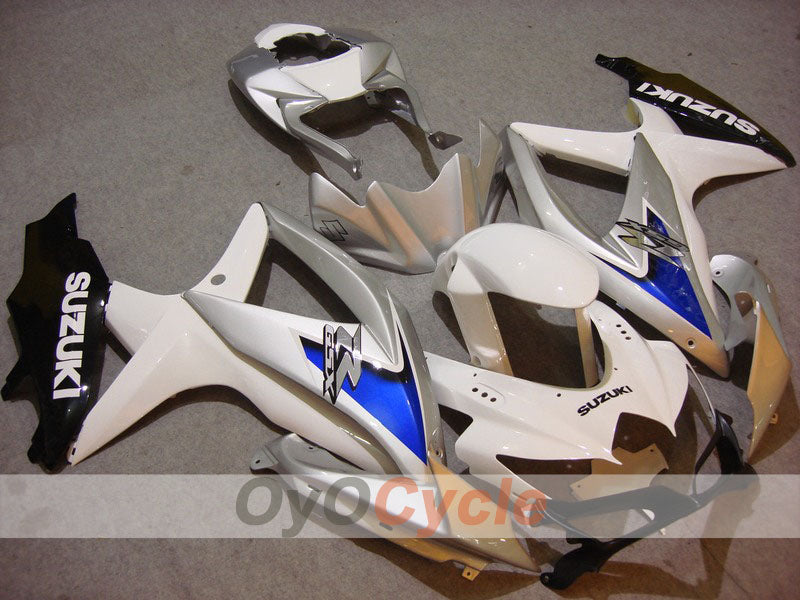 Kit carene a iniezione per GSX R600 08-10 - Nero, Argento - Stile originale #OYO87901664 Immagine principale del prodotto