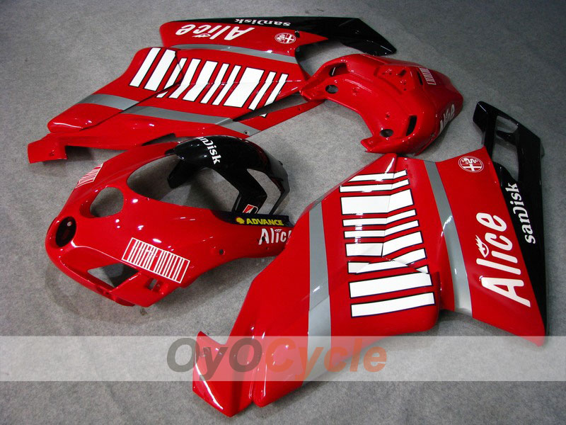 Kit carenatura a iniezione per Ducati 999 05-06 - Rosso, Nero - Alice #OYO87902367 Immagine principale del prodotto