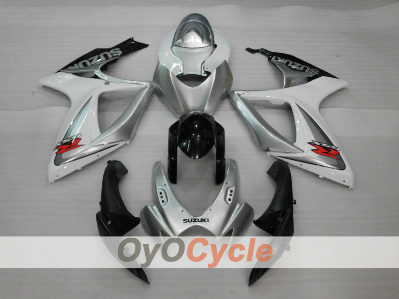 Carenatura a iniezione per GSX R600 06-07 - Bianco, Argento - Stile Fabbrica #OYO87901523 Immagine secondaria del prodotto
