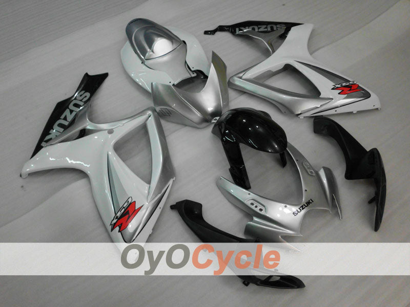 Kit carene a iniezione per GSX R750 06-07 - Bianco, Argento - Stile Fabbrica #OYO87901312 Immagine principale del prodotto