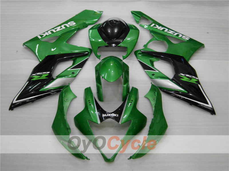 Kit carenatura a iniezione per GSX R1000 05-06 - Verde, Nero - Stile di fabbrica #OYO87901983 Immagine principale del prodotto