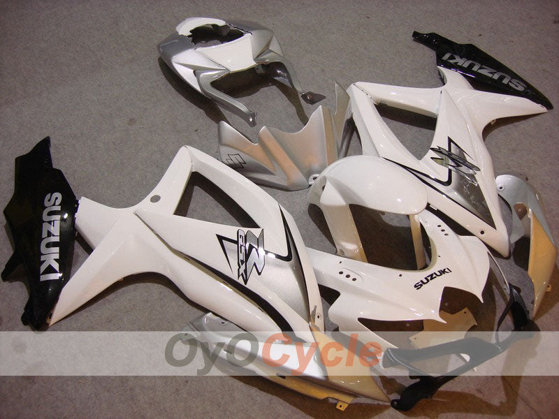 Kit carenatura a iniezione per GSX R600 08-10 - Nero, Argento - Stile di fabbrica #OYO87901665 Immagine principale del prodotto