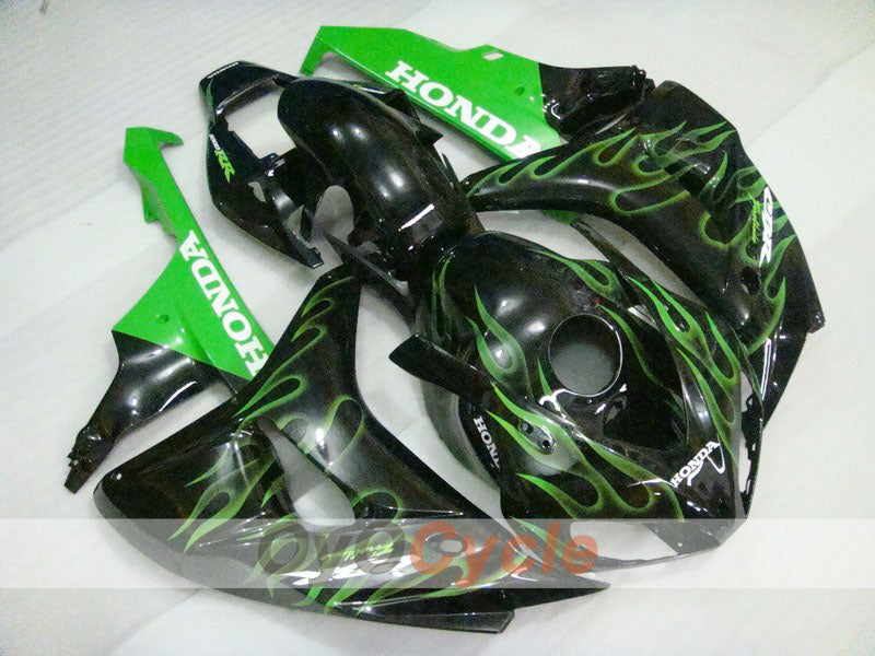 Carena a iniezione per CBR1000RR 06-07 - Verde, Nero - Fiamma #OYO87900596 Immagine principale del prodotto