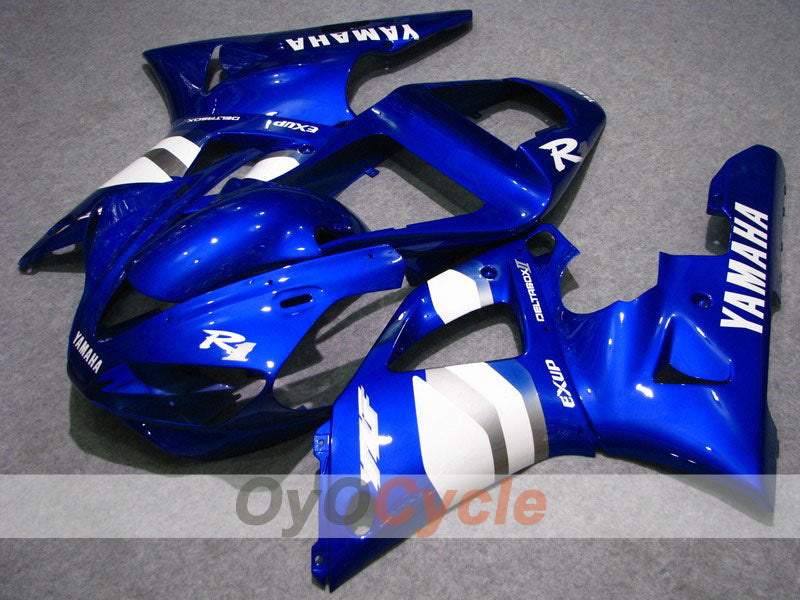 Kit carene a iniezione per YZF-R1 00-01 - Blu, Bianco - Stile Fabbrica #OYO87900784 Immagine principale del prodotto