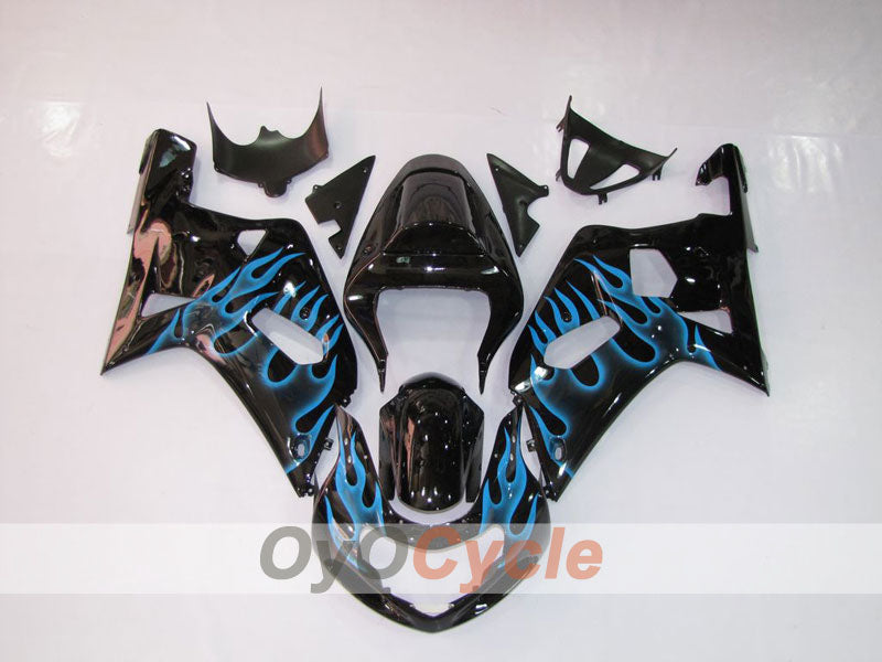 Carena a iniezione per GSX R600 01-03 - Blu, Nero - Fiamma #OYO87901043 Immagine principale del prodotto