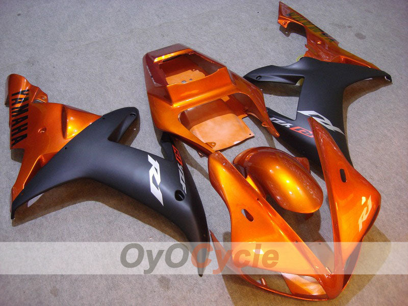 Kit carene a iniezione per YZF-R1 02-03 - Arancione, Nero, Opaco - Stile originale #OYO87900814 Immagine principale del prodotto