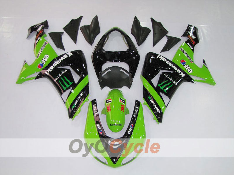 Kit carene a iniezione per NINJA ZX-10R 06-07 - Verde, Nero - Monster #OYO87901623 Immagine principale del prodotto