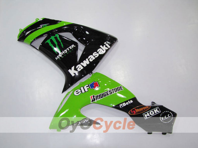 Kit carene a iniezione per NINJA ZX-10R 06-07 - Verde, Nero - Monster #OYO87901623 Immagine secondaria del prodotto
