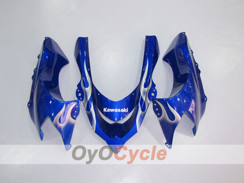 Kit carene a iniezione per NINJA ZX-10R 04-05 - Blu, Bianco - Fiamma #OYO87901535 Immagine secondaria del prodotto