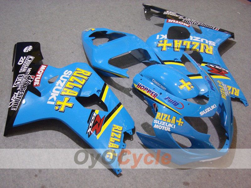 Kit carene stampate a iniezione per GSXR600 04-05 - Blu, Nero - MOTUL, Rizla+ #OYO87901416 Immagine principale del prodotto