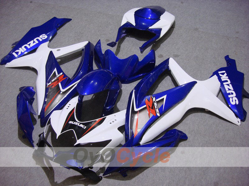 Kit carene a iniezione per GSX R600 08-10 - Blu, Bianco - Stile fabbrica #OYO87901666 Immagine principale del prodotto