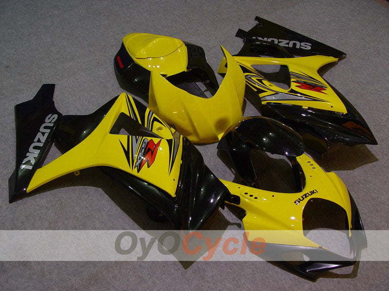 Carenatura a iniezione per GSX R1000 07-08 - Giallo, Nero - Stile di fabbrica #OYO87902132 Immagine principale del prodotto