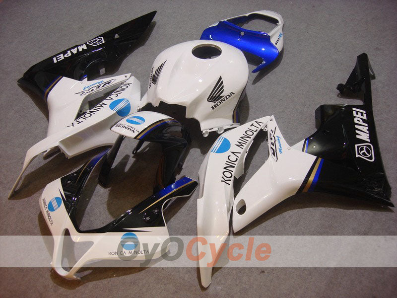 Kit carenatura a iniezione per CBR600RR 07-08 - Bianco, Nero - Konica Minolta #OYO87900368 Immagine principale del prodotto