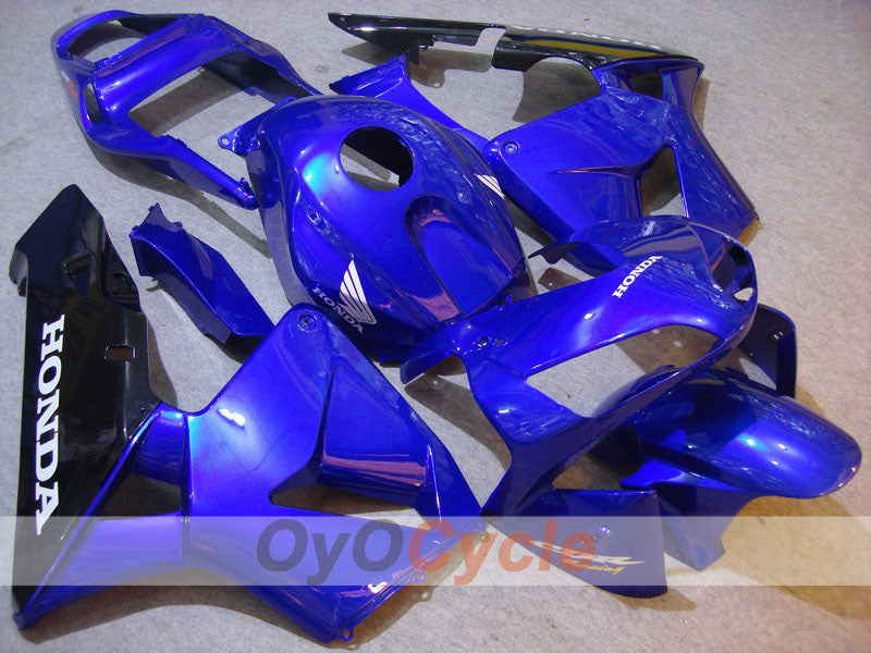 Kit carene stampate a iniezione per CBR600RR 03-04 - Blu, Nero - Stile originale #OYO87902591 Immagine principale del prodotto