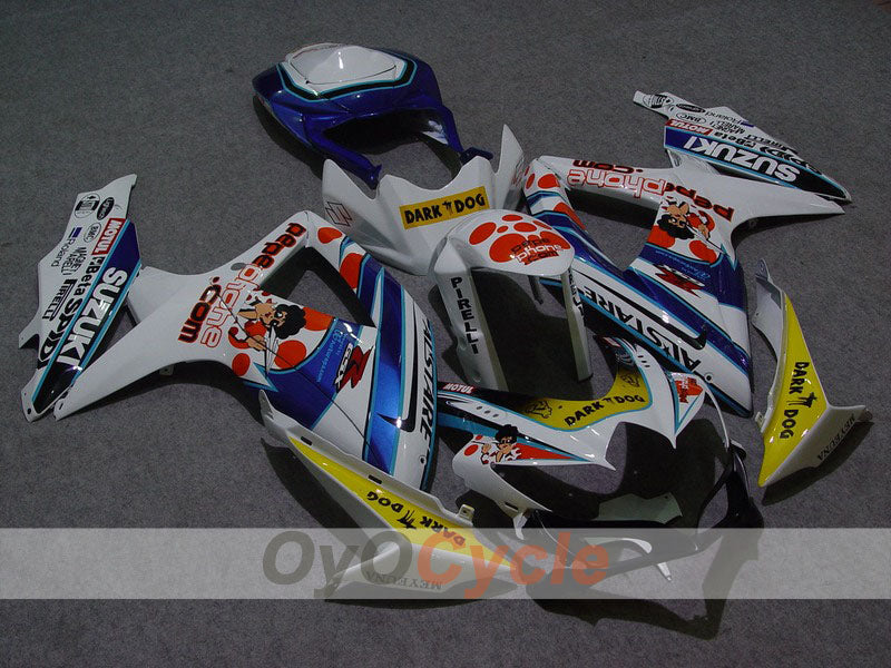Kit carene a iniezione per GSX R750 08-10 - Blu, Bianco - Dark Dog #OYO87901393 Immagine principale del prodotto