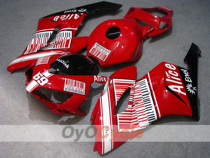 Carena a iniezione per CBR1000RR 04-05 - Rosso, Nero - Alice #OYO87900446 Immagine principale del prodotto