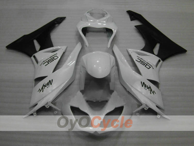Kit carenatura a iniezione per NINJA ZX-6R del 09-12 - Bianco, Nero - Stile di fabbrica #OYO87901976 Immagine principale del prodotto