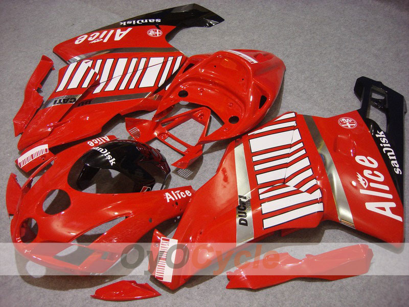 Kit carene stampate a iniezione per Ducati 999 03-04 - Rosso, Nero - Alice #OYO87902347 Immagine principale del prodotto