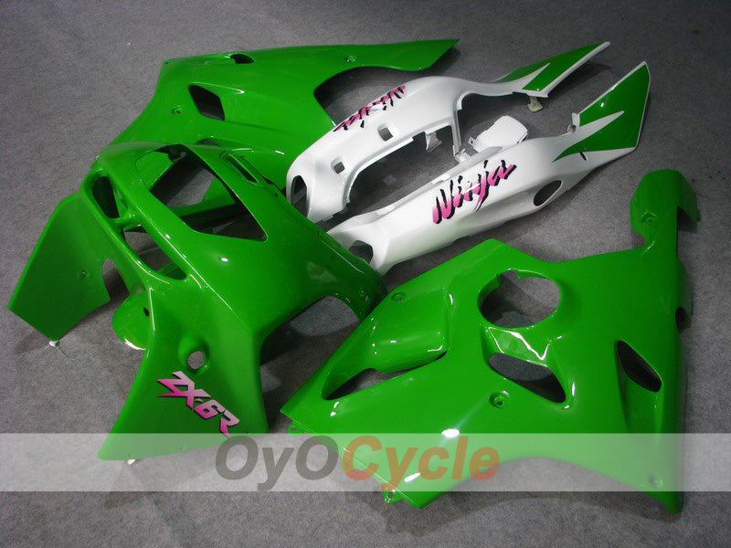 Kit carene a iniezione per NINJA ZX-6R 94-97 - Verde, Bianco - Stile Fabbrica #OYO87902995 Immagine principale del prodotto