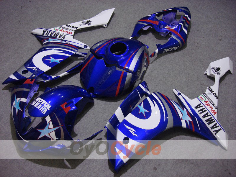 Kit Carene a Iniezione per YZF-R1 07-08 - Blu, Bianco - FIAT, MOTUL #OYO87900850 Immagine principale del prodotto