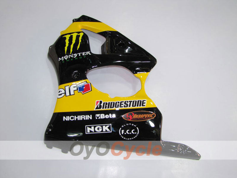 Kit carene a iniezione per NINJA ZX-6R 00-02 - Giallo, Nero - Monster #OYO87901716 Immagine secondaria del prodotto