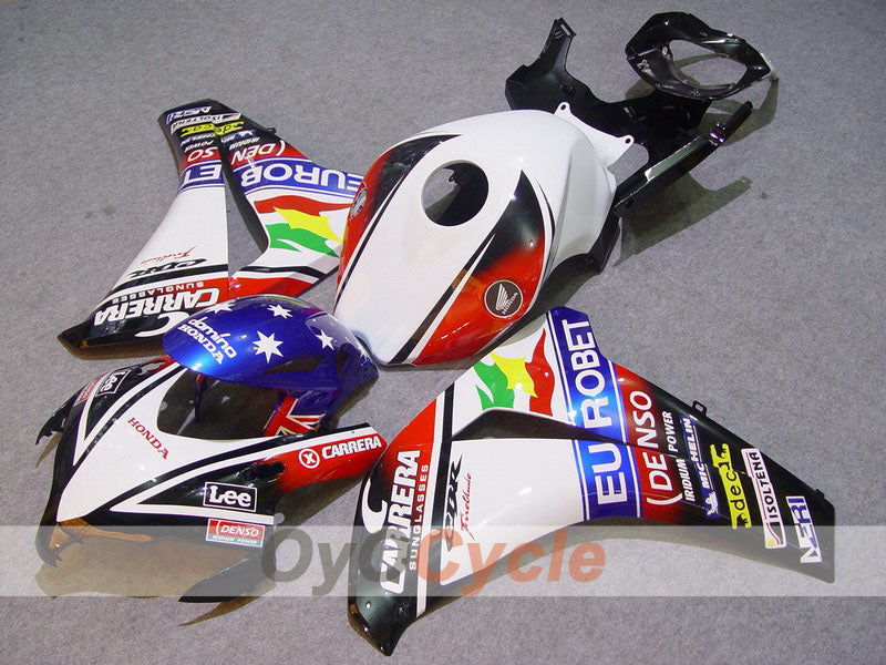 Kit carene a iniezione per CBR1000RR 08-11 - Bianco, Nero - Eurobet, Lee #OYO87900700 Immagine principale del prodotto