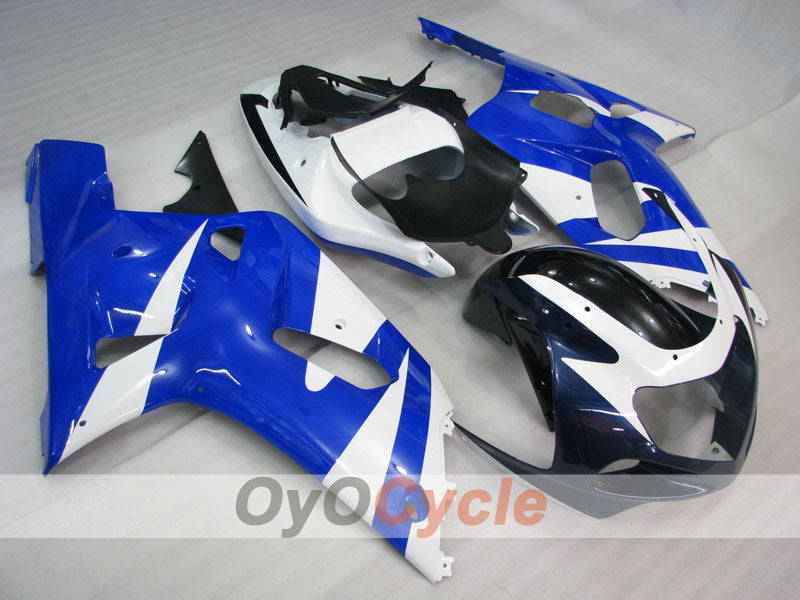 Kit carene a iniezione per GSX R600 01-03 - Blu, Bianco, Nero - Stile di fabbrica #OYO87905096 Immagine principale del prodotto
