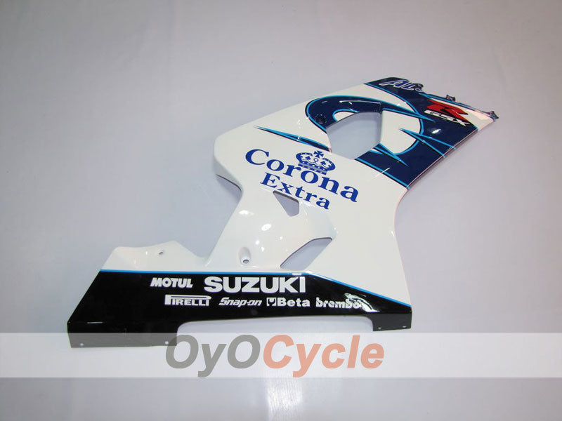Kit carene stampate a iniezione per GSXR600 04-05 - Blu, Bianco - Corona, MOTUL #OYO87901156 Immagine secondaria del prodotto