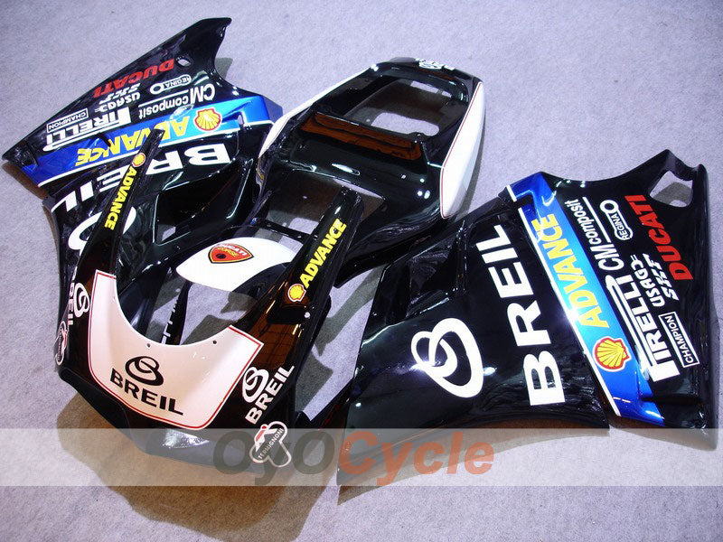 Kit carene a iniezione per Ducati 996 del 99-02 - Bianco, Nero - BREIL #OYO87902193 Immagine principale del prodotto