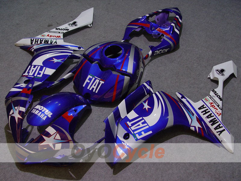 Carene a iniezione per YZF-R1 07-08 - Blu, Bianco - FIAT, MOTUL #OYO87900857 Immagine principale del prodotto