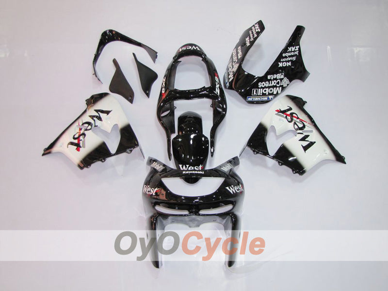 Carenatura per NINJA ZX-9R 98-99 - Bianco, Nero - West #OYO87903022 Immagine principale del prodotto