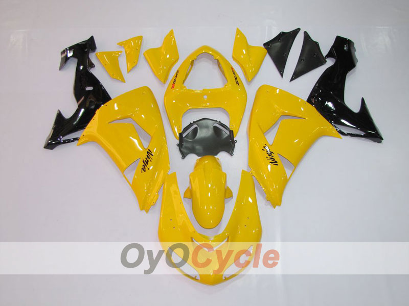 Kit carene a iniezione per NINJA ZX-10R 06-07 - Giallo, Nero - Stile di fabbrica #OYO87901578 Immagine principale del prodotto