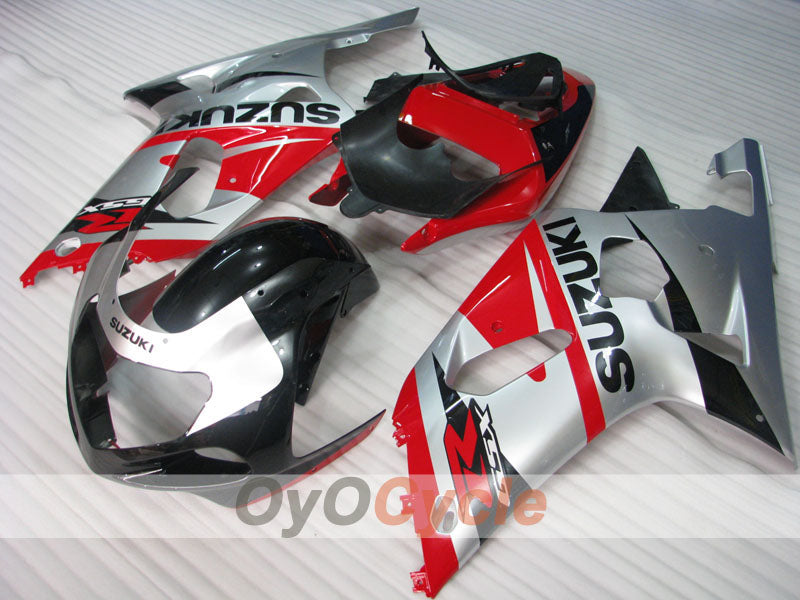 Kit carene a iniezione per GSX R1000 00-02 - Rosso, Nero, Argento - Stile di fabbrica #OYO87905185 Immagine secondaria del prodotto