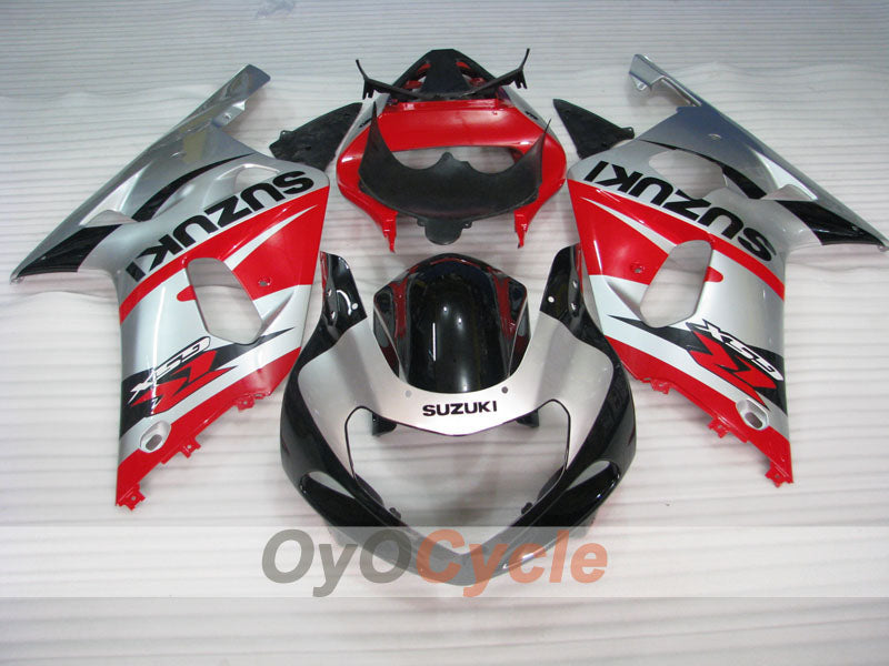 Kit carene a iniezione per GSX R600 01-03 - Rosso, Argento - Stile Fabbrica #OYO87905084 Immagine secondaria del prodotto