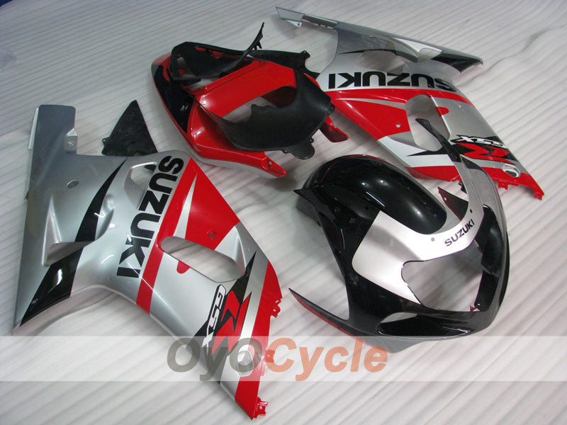 Kit carene a iniezione per GSX R1000 00-02 - Rosso, Nero, Argento - Stile di fabbrica #OYO87905185 Immagine principale del prodotto