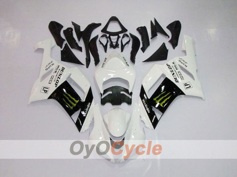 Kit carene a iniezione per NINJA ZX-6R 07-08 - Bianco, Nero - Monster #OYO87901947 Immagine principale del prodotto