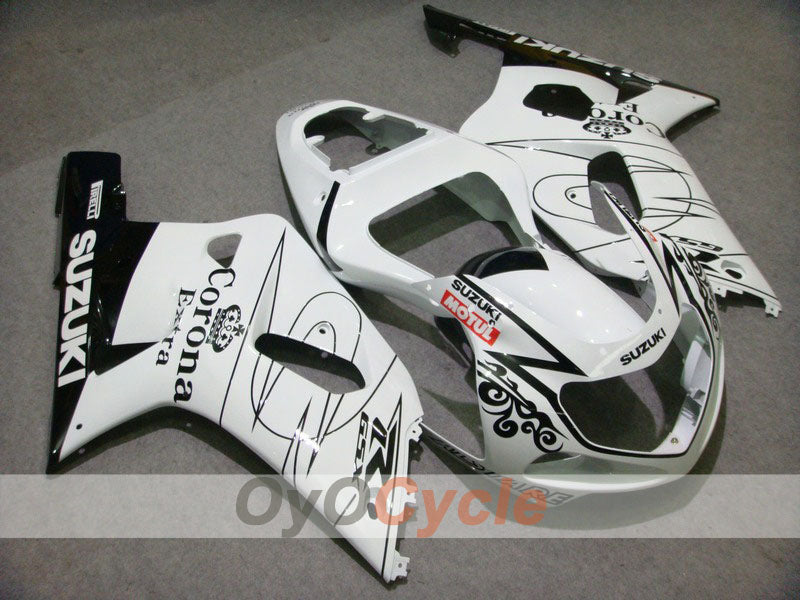 Carene a iniezione per GSX R1000 00-02 - Bianco, Nero - Corona, MOTUL #OYO87901718 Immagine principale del prodotto