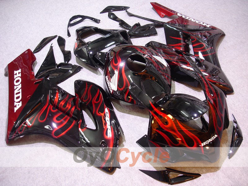 Carene a iniezione per CBR1000RR 04-05 - Rosso, Nero - Fiamma #OYO87900486 Immagine principale del prodotto