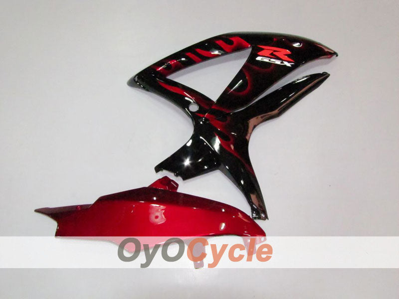 Kit Carenatura ad Iniezione per GSX R600 08-10 - Rosso, Nero - Fiamma #OYO87901624 Immagine secondaria del prodotto